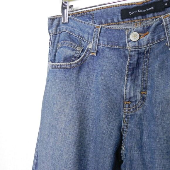 Calvin Klein Low Rise Flare Butterfly 2000s Y2K 4 - Picture 3 of 8